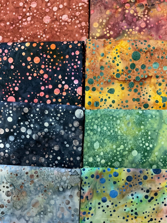 SCATTERED DOTS Earth 8 half yards