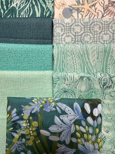 SERENA SHORES Lagoon 9 fat quarters