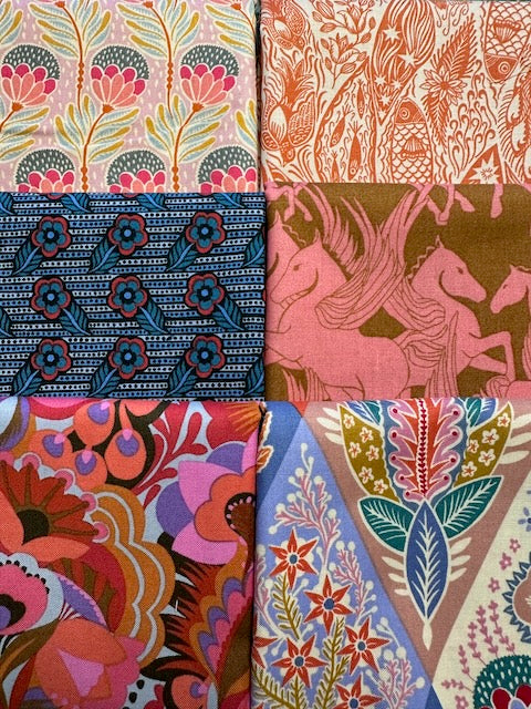 SHOOTING STAR Vintage 6 fat quarters
