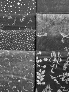 SILHOUETTES Charcoal 8 half yards