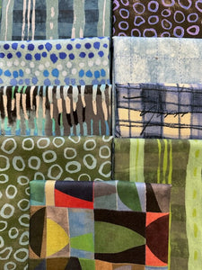 SKETCHBOOK 21 Blue 9 fat quarters