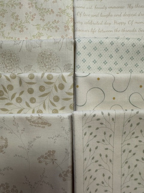 CLOUD NINE Mint 8 fat quarters