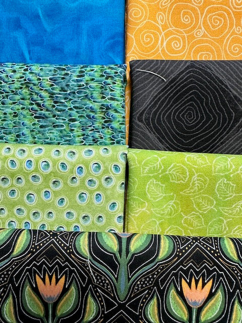 SPRING IN THE NORTHWOODS Lime 7 fat quarters