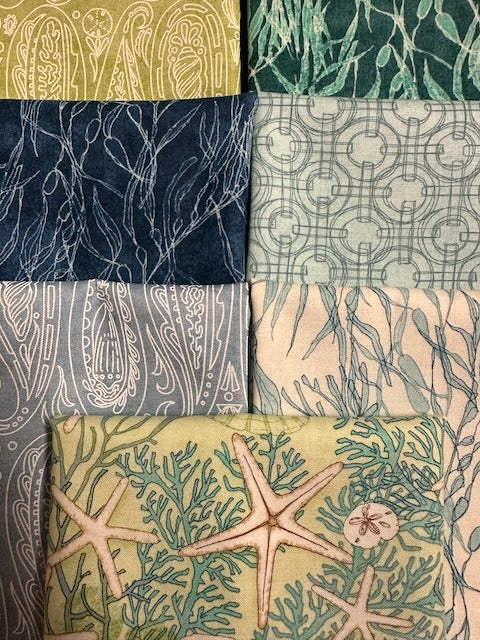 SERENA SHORES 7 fat quarters