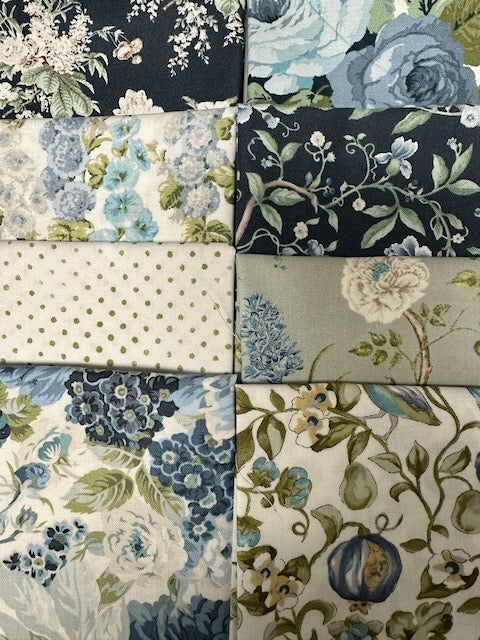 SOUTHWOLD BLUE 8 fat quarters