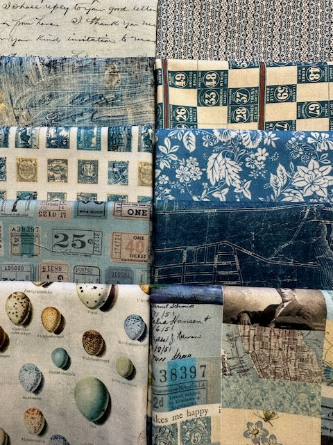 TIM HOLTZ PALETTE Blue 10 fat quarters