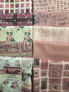 TIM HOLTZ PALETTE Pink 10 fat quarters