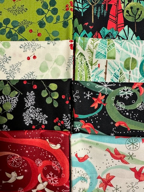 WINTERLY 8 fat quarters