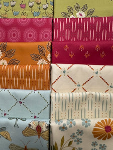 WINGED GARDEN Honeydew 12 fat quarters