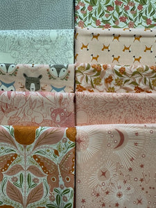 WOODLAND WONDER Blush 10 fat quarters