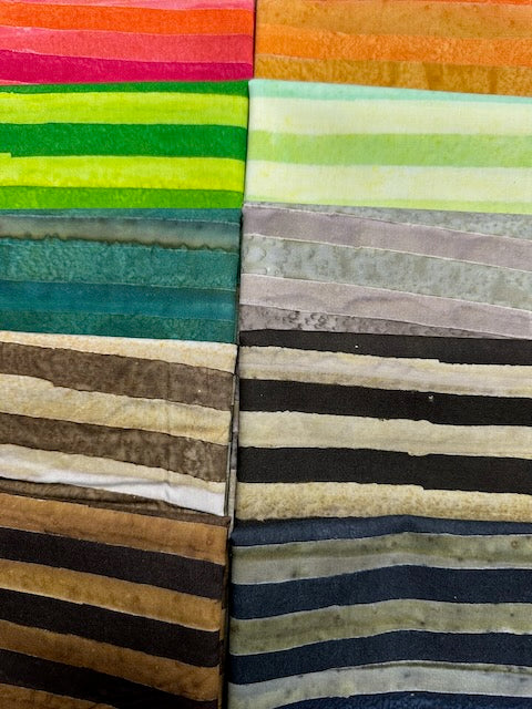 WORLD OF STRIPES Earth 10 fat quarters