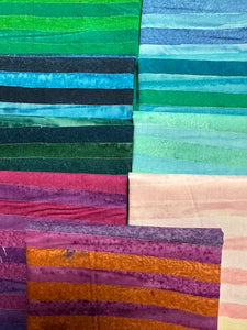 WORLD OF STRIPES Jewel 9 fat quarters