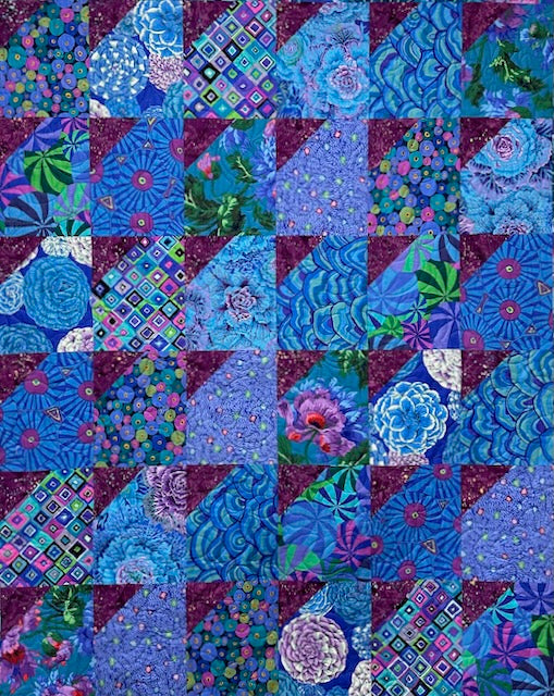 WRAPS Kaffe blue 48"x 60" no border
