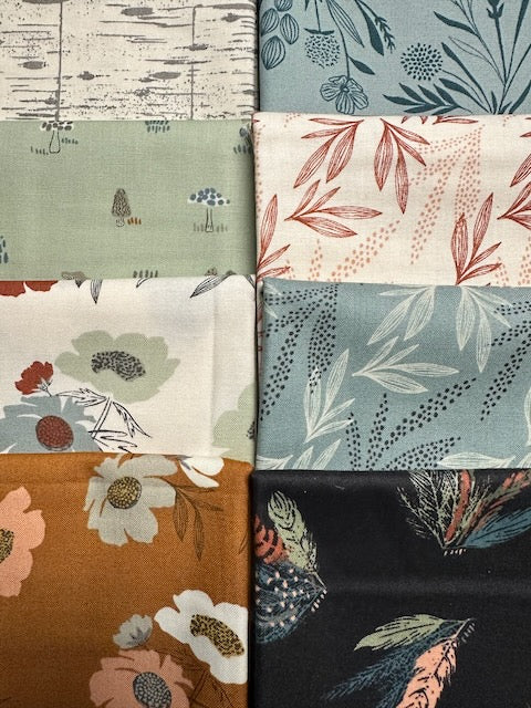 WOODLAND WILDFLOWERS 8 fat quarters