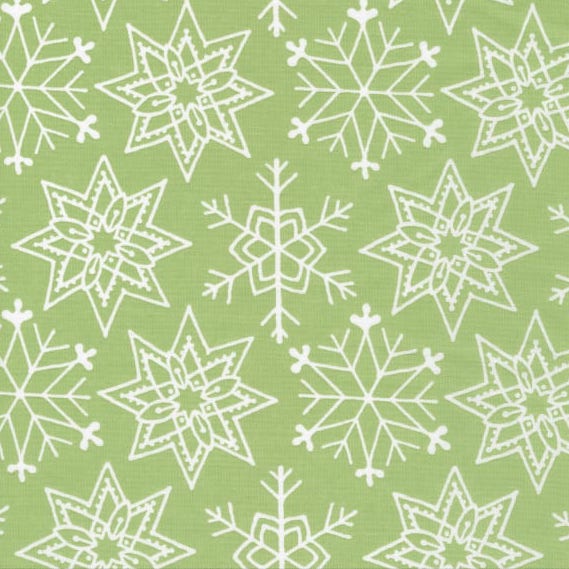 ALL ABOUT CHRISTMAS Snowflakes green