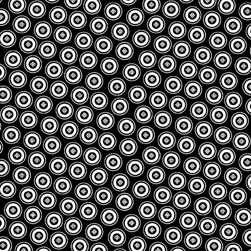 NIGHT & DAY Dotty Buttons black/white