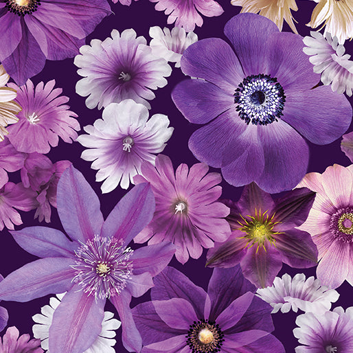 POTPOURRI Packed Flowers purple