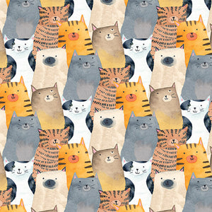 PURRANOIA Cat Collage orange
