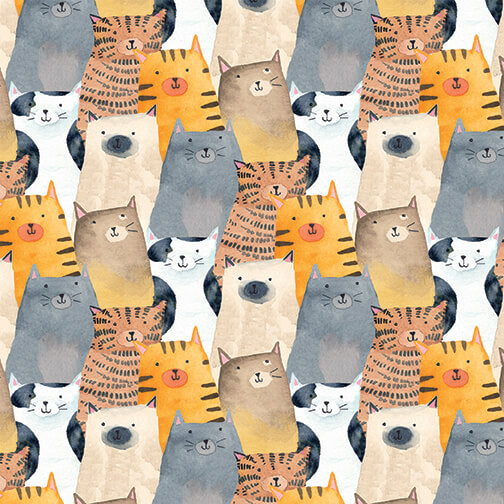 PURRANOIA Cat Collage orange