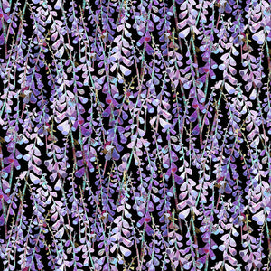 DOWN IN THE WOODS Lupine Texture black