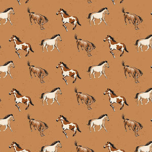 WILD ROSE Horses sienna