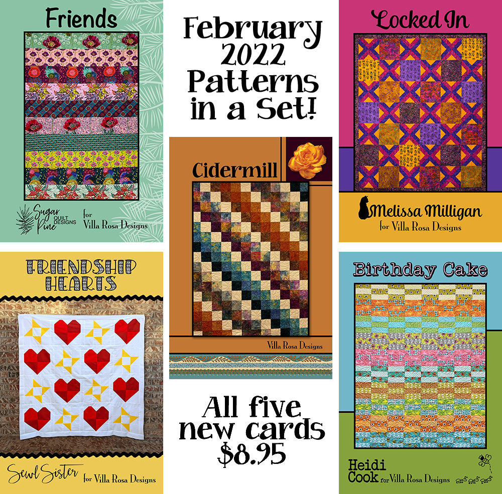 Feb 2022 SET of 5 CARDS