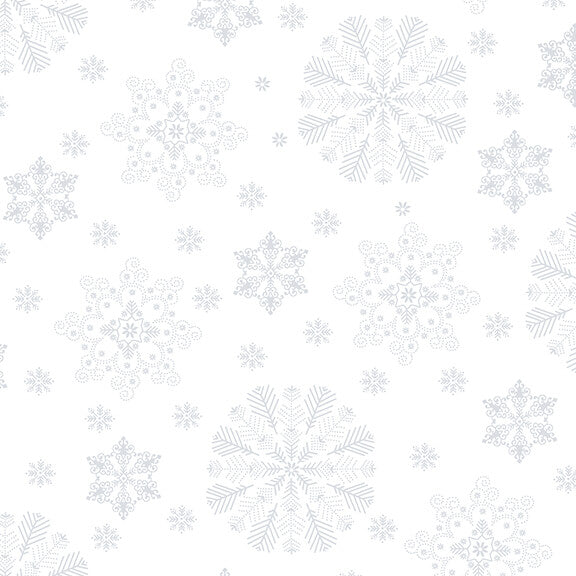 QUILTERS FLOUR IV Medium Snowflake white/white