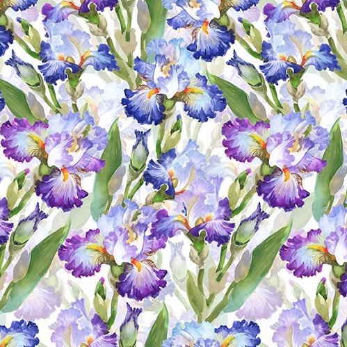 DECOUPAGE Iris purple
