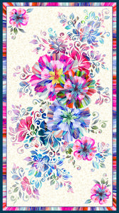 FLORAL FASCINATION Floral Panel X 24"x44"