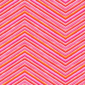 KAFFE: 85 & FABULOUS Chevron Stripe pink