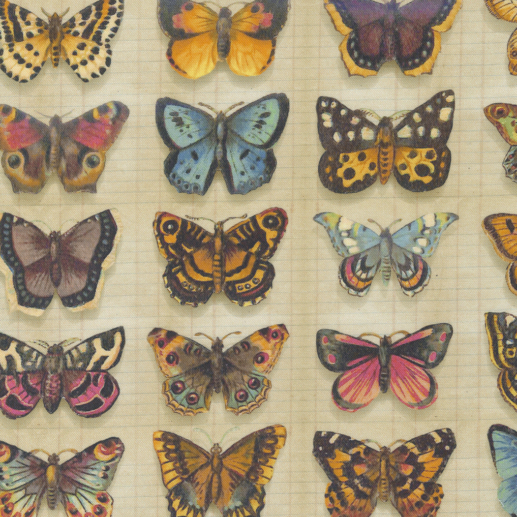 JUNK JOURNAL Butterflies parchment - one yards