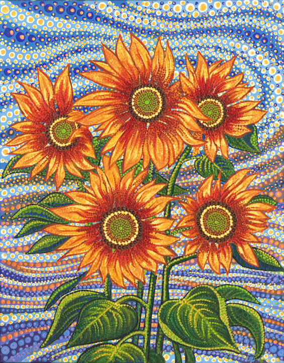 SUNFLOWER DREAMSCAPES Panel 36"x44"
