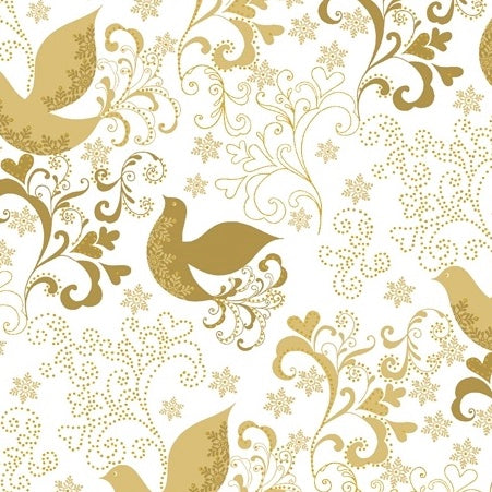 HOLIDAY VILLAGE Song Birds gold
