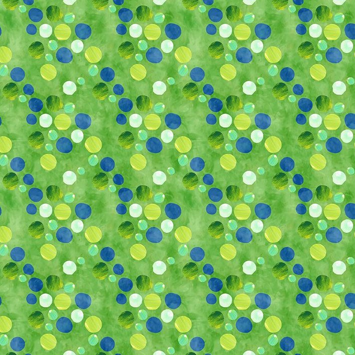 ABC'S OF COLOR Dots green