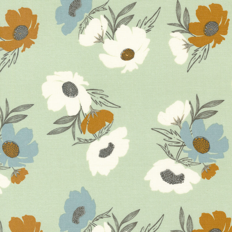WOODLAND WILDFLOWERS Bold Bloom pale mint