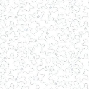 QUILTERS FLOUR IV Stars and Rambling Lines white/white