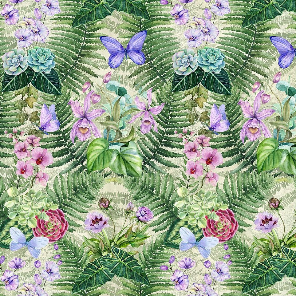 BOTANICAL Fern Floral multi