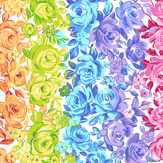 RAINBOW GARDEN Rainbow Roses white