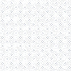 QUILTERS FLOUR IV Geometric Floral white/white