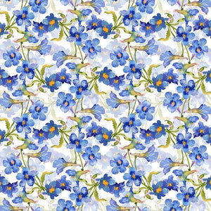 DECOUPAGE Flowers blue