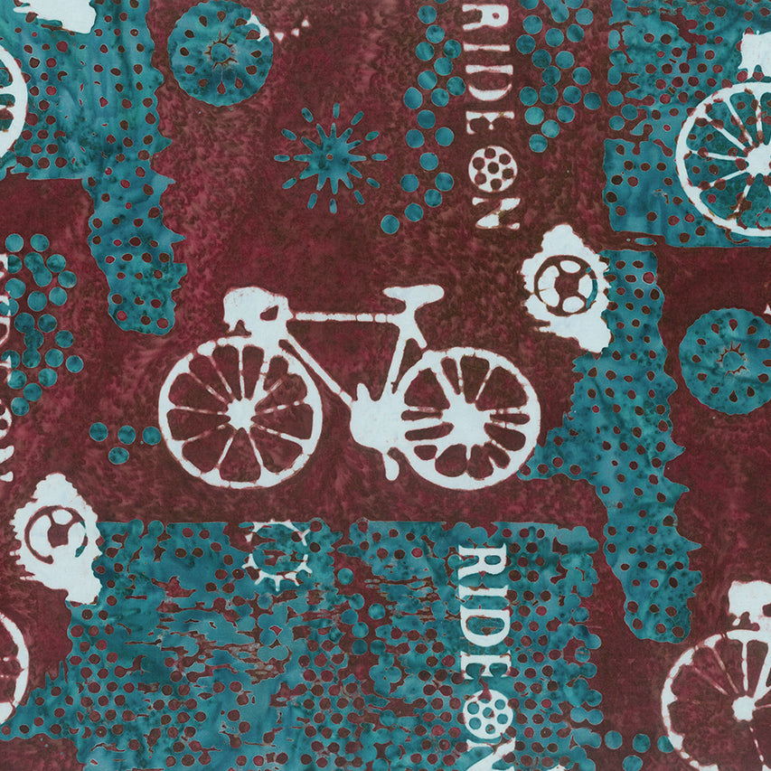 RIDE ON III Bike Collage sangria