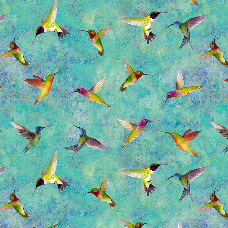 ZEN Hummingbirds turquoise