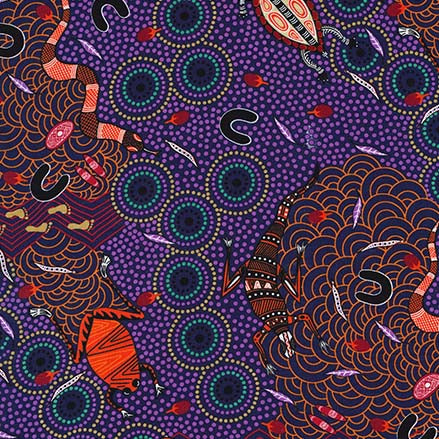 AUSTRALIAN Around Waterhole purple