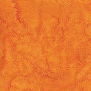 ISLAND BATIK BLENDERS Paisley Dot orange