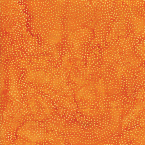 ISLAND BATIK BLENDERS Paisley Dot orange