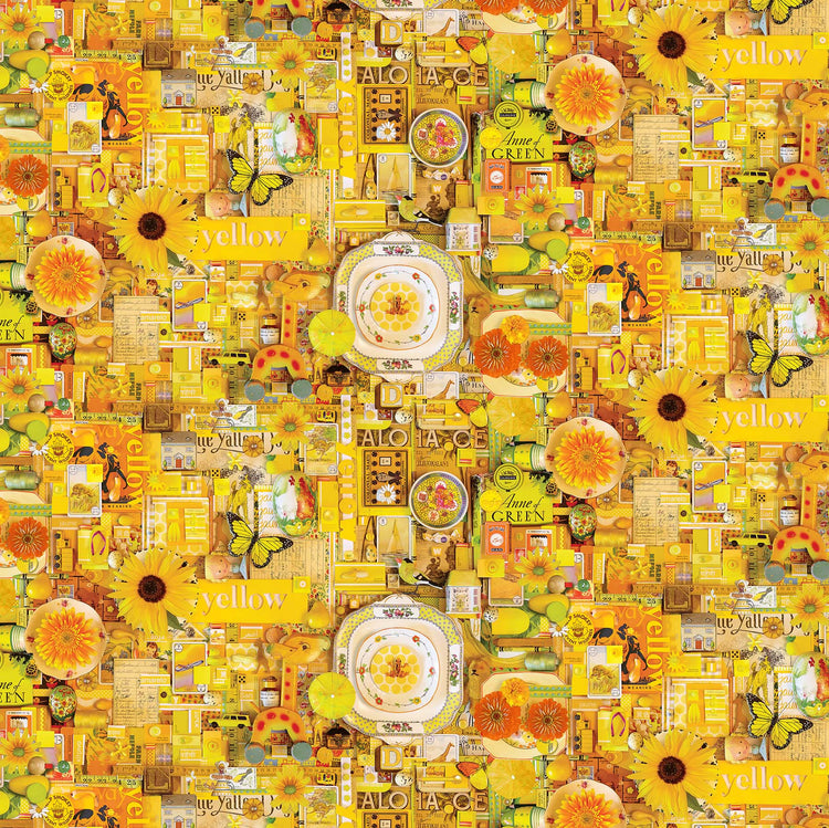 COLOR COLLAGE Yellow Collage - 1 yards