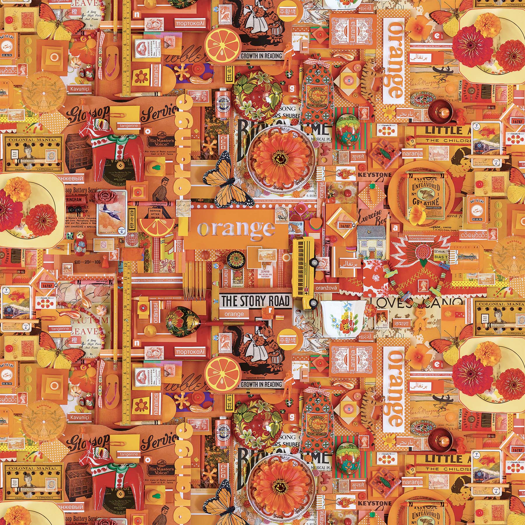 COLOR COLLAGE Orange Collage