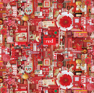 COLOR COLLAGE Red Collage - 1 yards