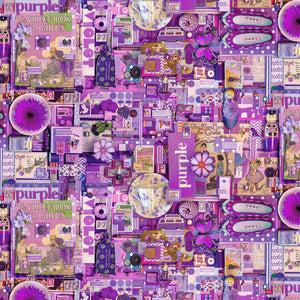 COLOR COLLAGE Purple Collage - 1 yards