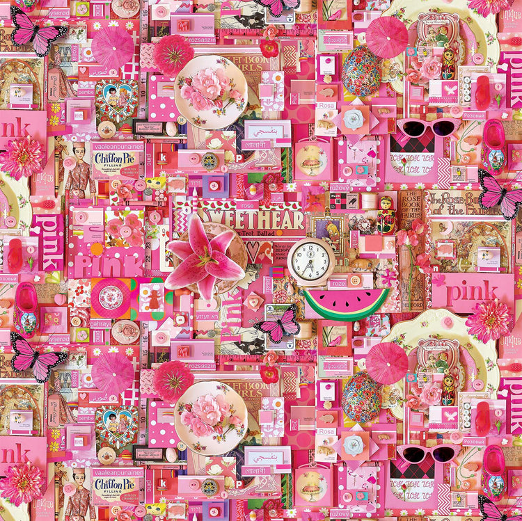 COLOR COLLAGE Pink Collage - 1 yards